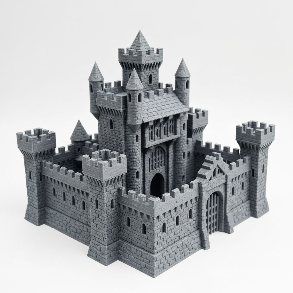 Medieval Castle Terrain - Free 3D printable model