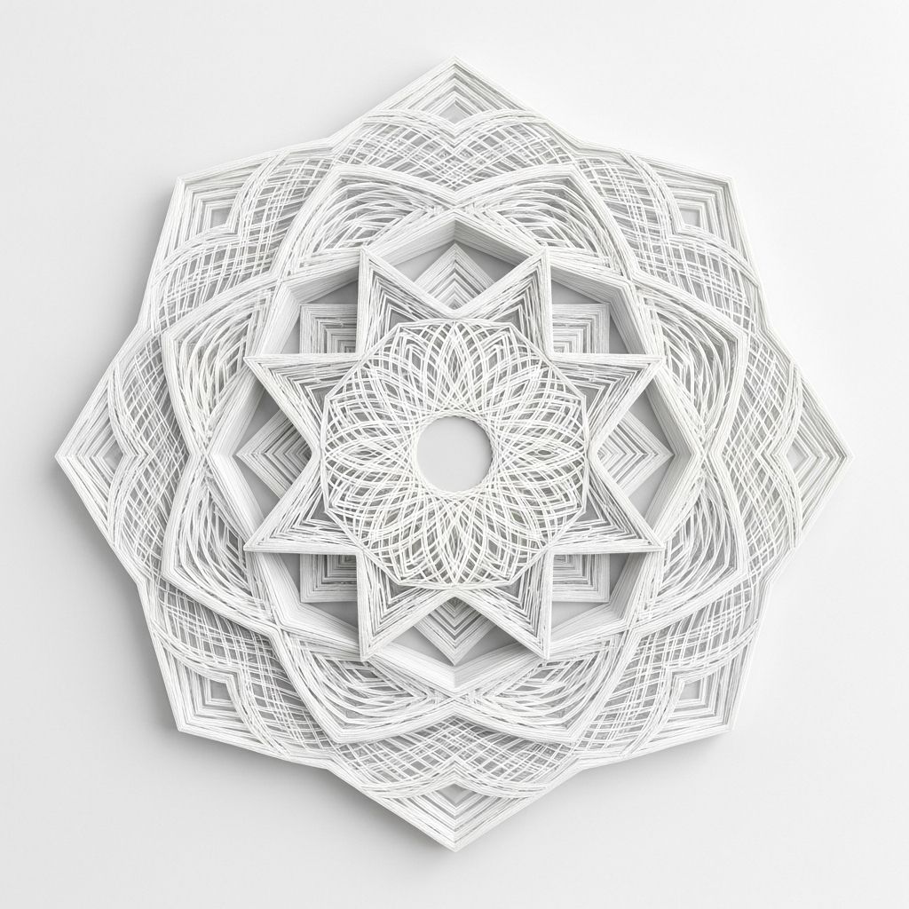 Geometric Mandala Wall Art - Free 3D printable model